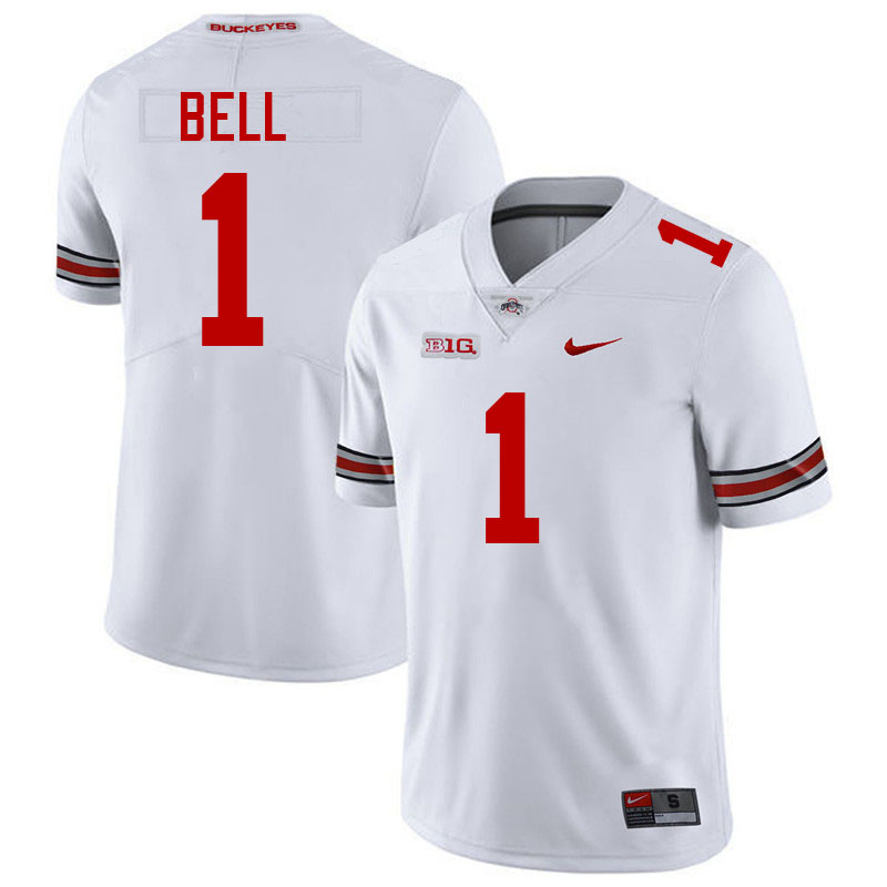 Phillip Bell Ohio State Buckeyes Jersey College Football Uniforms-White